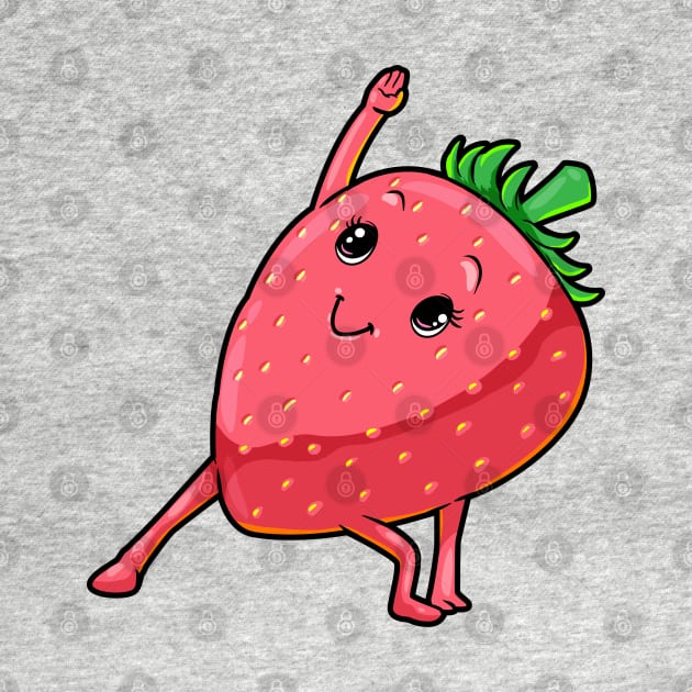 Strawberry at Yoga for Flexibility by Markus Schnabel